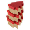 Picture of CHRISTMAS TREE RED GLITTER GIFT BOX